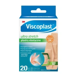 Viscoplast Ultra Stretch – elastyczne plastry z opatrunkiem 20 sztuk
