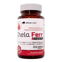 Olimp Labs Chela Ferr Forte 60 kapsułek – wspomaga odporność, metabolizm energetyczny i prawidłowy poziom żelaza
