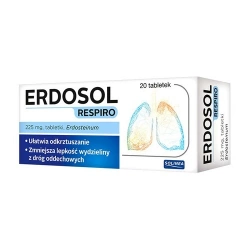 Erdosol Respiro 225mg 20 tabletek