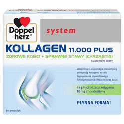 Doppelherz system KOLLAGEN 11.000 PLUS, 30 ampułek po 25ml