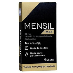 Mensil Max 50 mg x 4 tabletki do rozgryzania i żucia