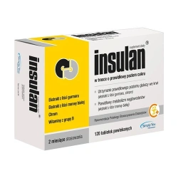 Insulan 120 tabletek – wsparcie prawidłowego poziomu glukozy