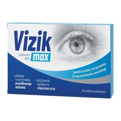 Vizik Max 30 tabletek – wysoka porcja luteiny wspierająca prawidłowe widzenie