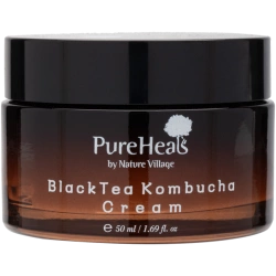 PureHeals Black Tea Kombucha Uelastyczniająco-nawilżający krem do twarzy z kombuchą 50 ml