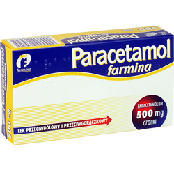 Paracetamol czopki 500mg x 10szt. Farmina