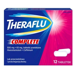 Theraflu Complet 12 tabletek – na ból, gorączkę i objawy przeziębienia