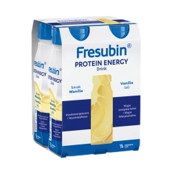 Fresubin Protein Energy Drink waniliowy 4 x 200 ml – wspomaga dietę osób niedożywionych lub zagrożonych niedożywieniem