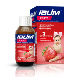 Ibum Forte 200mg/5ml x 100 g (smak truskawkowy)