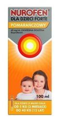 Nurofen dla dzieci Forte zaqwiesina o smaku pomarańczowym 100 ml