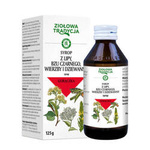Ziołowa Tradycja Syrop z lipy, bzu czarnego, wierzby i dziewanny 125 g Hasco