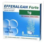 Efferalgan Forte 1g  x 8 tabl. mus.