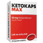 Ketokaps Max 50 mg x 20 kaps.