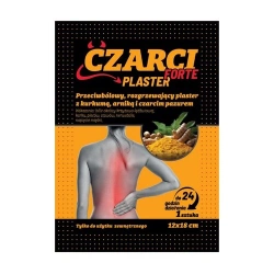 Czarci Forte Plaster 12×18 cm – rozgrzewający plaster przeciwbólowy 1 sztuka