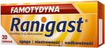 Famotydyna Ranigast 20 mg x 20 tabl.