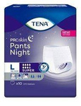 TENA Pants ProSkin Super Night L Majtki chłonne x 10 szt.