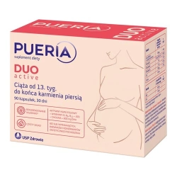 Pueria Duo Active – suplement dla kobiet w ciąży i karmiących piersią 90 kapsułek