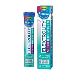 Plusssz Elektrolity Senior Dobry Dzień 24 tabletki musujące – elektrolity i witaminy dla dorosłych