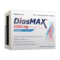 DiosMAX 1000 mg 60 tabletek – na ciężkie nogi i hemoroidy