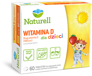 NATURELL Witamina D dla dzieci x 60 tabl.