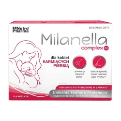 Milanella Complex Zn – suplement diety z cynkiem, lecytyną i bromelainą dla kobiet karmiących 30 kapsułek
