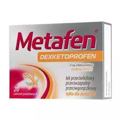 Metafen Dexketoprofen 25 mg 20 tabletek