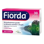 Fiorda 30 pastylek do ssania o smaku malinowym