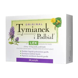 Tymianek i Podbiał x 24 pastylki do ssania