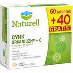 NATURELL Cynk organiczny + C 100 tabletek