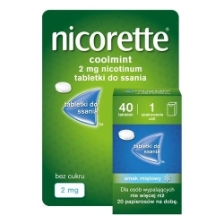 Nicorette Coolmint 2mg 40 tabletek