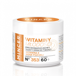 MINCER PHARMA N˚353 WITAMINY MŁODOŚCI Krem przeciwzmarszczkowy 60+ x 50 ml