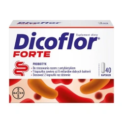 Dicoflor Forte kapsułki 40 kapsułek – probiotyk dla dzieci i dorosłych
