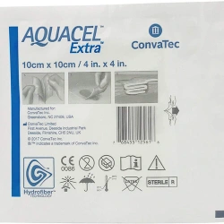 Aquacel Extra Opatrunek hydrofiber z dodatkiem włókien wzmacniających 10x10 cm