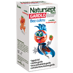 Natursept Med Gardło lizaki bez cukru o smaku truskawkowym x 6 szt