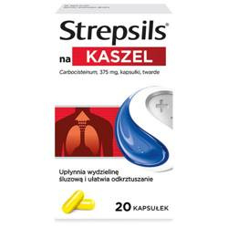 Strepsils na kaszel 20 kapsułek