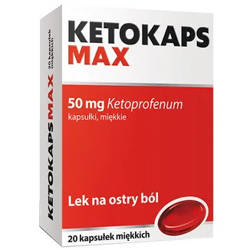 Ketokaps Max 50 mg x 20 kaps.