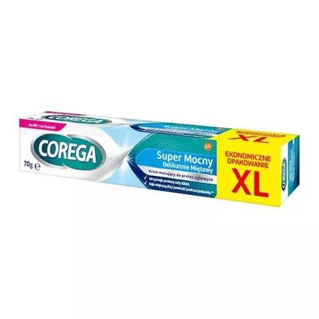 Corega Super Mocny Delikatnie miętowy Krem 70g