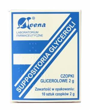 Czopki glicerynowe 2g x 10szt. Avena