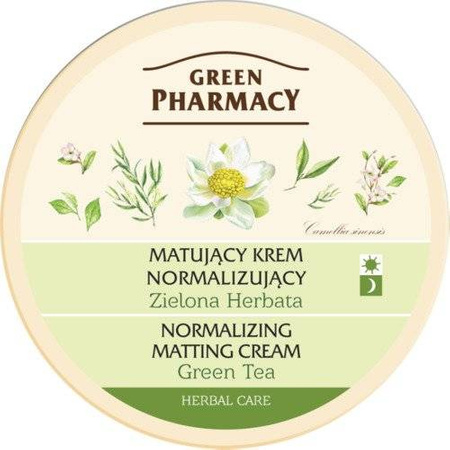 Green Pharmacy Matujący krem normalizujący do twarzy z zieloną herbatą 150 ml