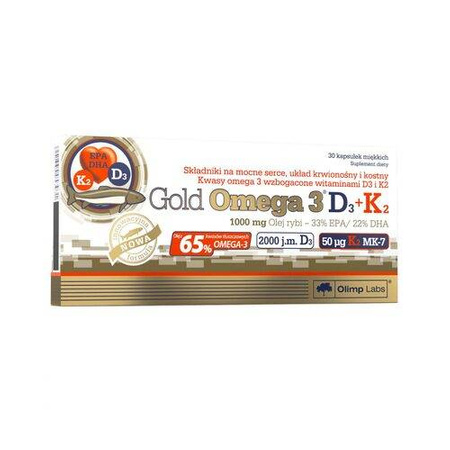 Olimp Gold Omega-3 D3+K2 30 kapsułek