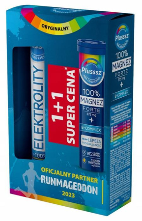 Plusssz Elektrolity + 100% Multiwitamina + Plusssz 100% Magnez Forte + B-complex