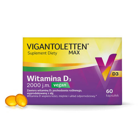 Vigantoletten Max Vegan 2000 j.m. 60 kapsułek